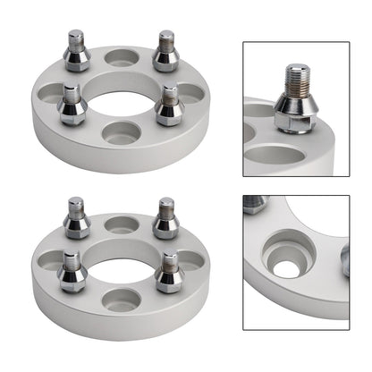 Kit distanziali per ruote da 1"" con cavo per dadi ruota per carrelli da golf, argento per Yamaha Club Car Ezgo