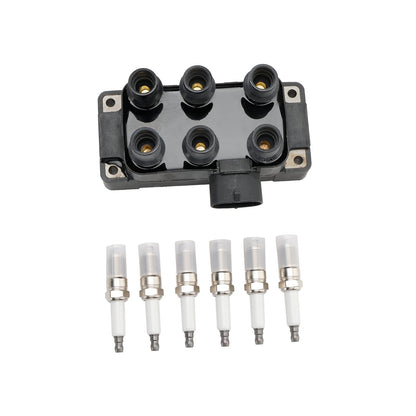 Bobina di accensione Mercury Mountaineer V6 4.0l 1998-2010+6 candele+6 cavi FD480 DG452 90TF12029A