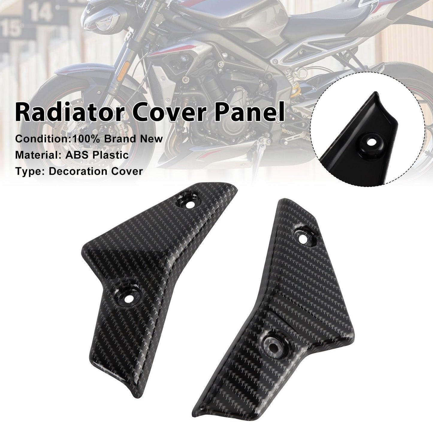 Pannelli carenatura laterali radiatore Street Triple 765 R/RS 2020-2022