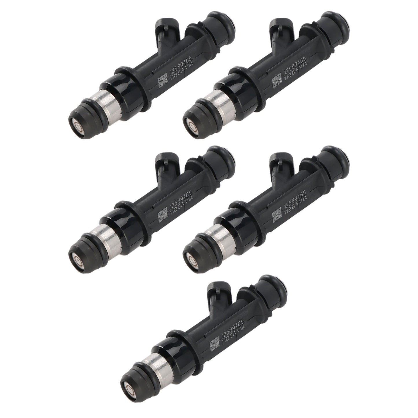 Iniettore di carburante 5 pezzi 12589465 compatibile con Hummer H3 compatibile con Chevrolet Trailblazer Colorado