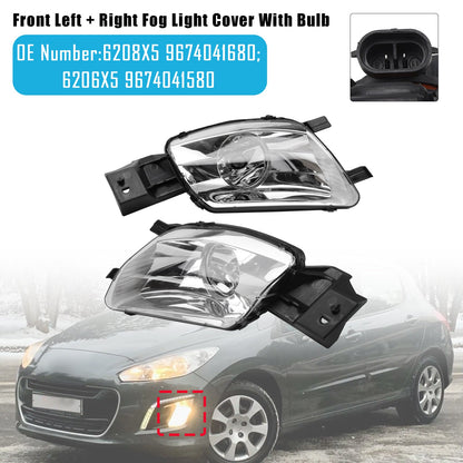 Fendinebbia anteriore sinistro + destro 6208X5 9674041680 per Peugeot 308 SW I Station Wagon Van 4E 08-11