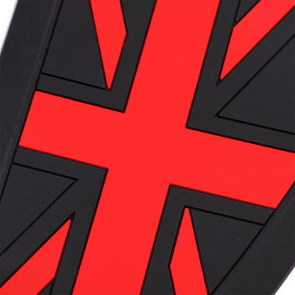 Ginocchiere per serbatoio benzina - Union Jack - Rosso - Protezioni per serbatoio retrò Cafe Racer