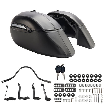 Borsa laterale in poliuretano per Kawasaki Vulcan S 650 Vn/En650 2015-2023, nera