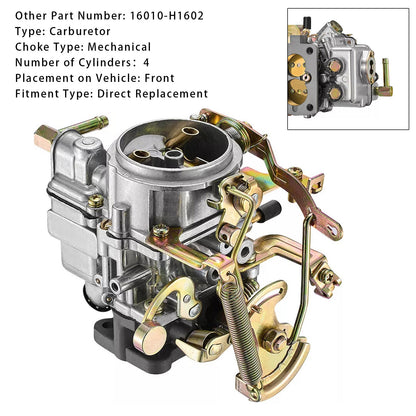 Carburatore Carb 16010-H1602 per Nissan Datsun Sunny B210 Pulsar Cherry Truck