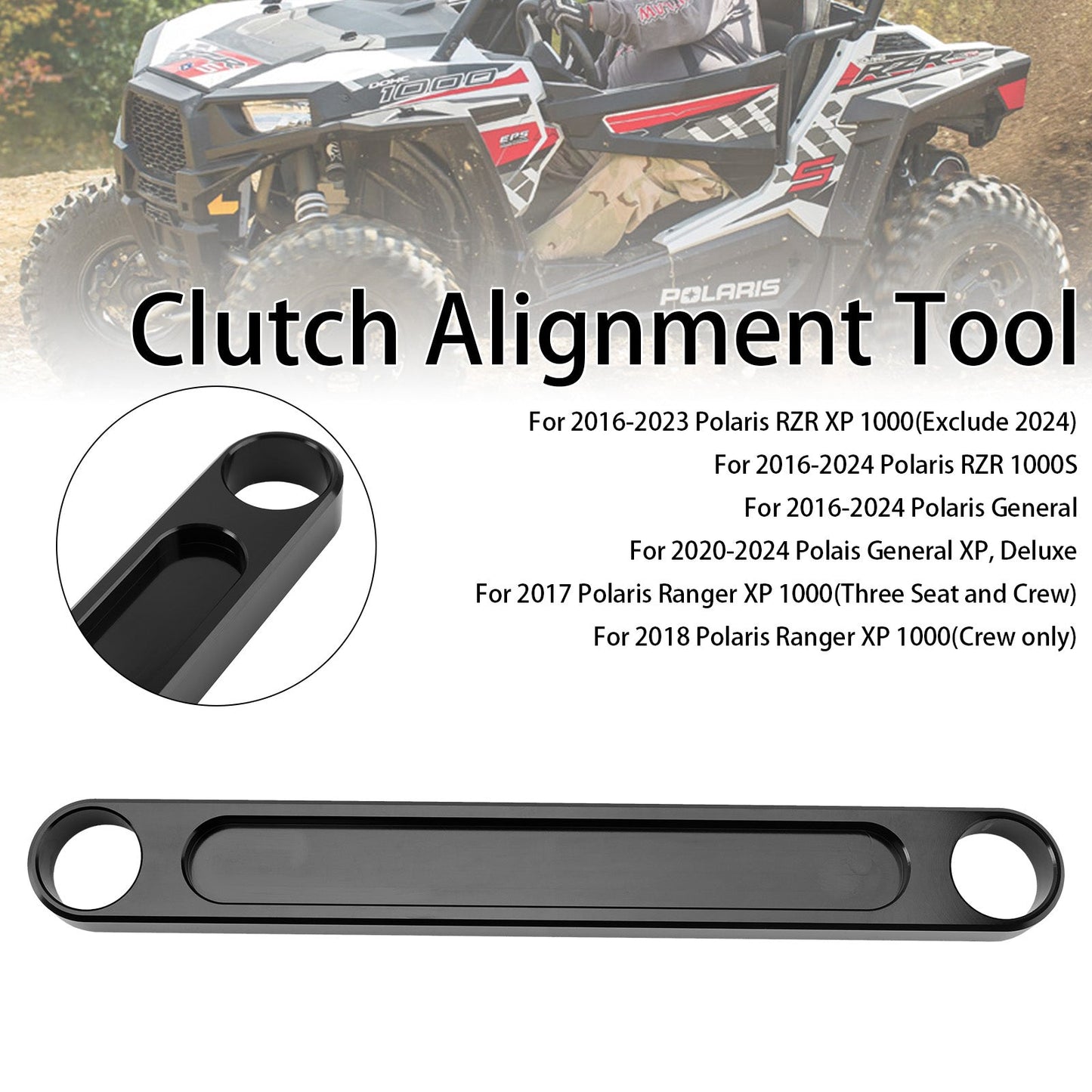 Strumento di allineamento della frizione dell'albero di trasmissione per Polaris RZR General Ranger 2016+