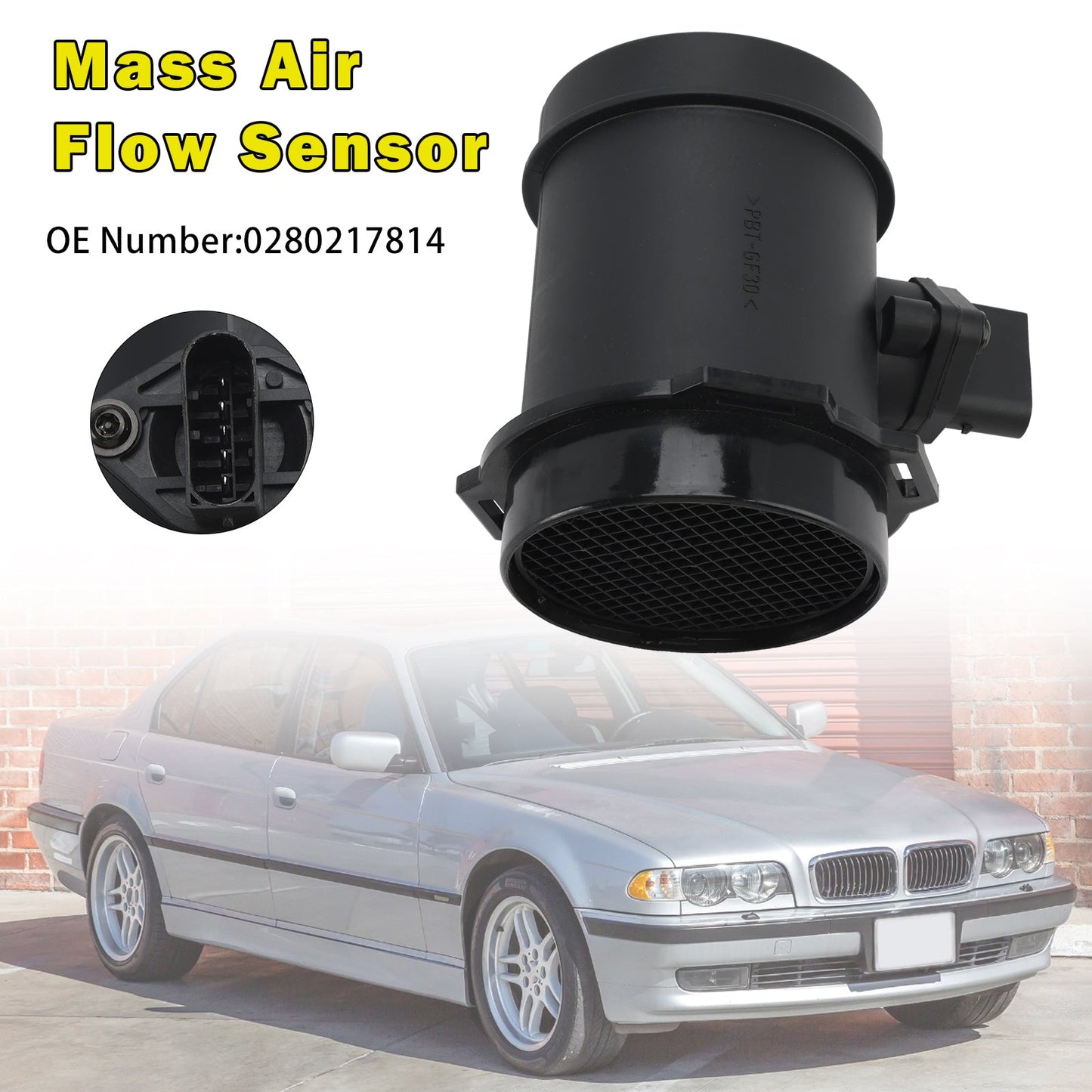 Sensore di flusso d'aria di massa 0280217814 per BMW 540i 740i X5 per Range Rover 2003-2004