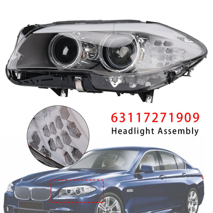 Faro sinistro a LED Xenon DRL per BMW Serie 5 F10 berlina (2010-2013) senza AFS (codice 63117271909)
