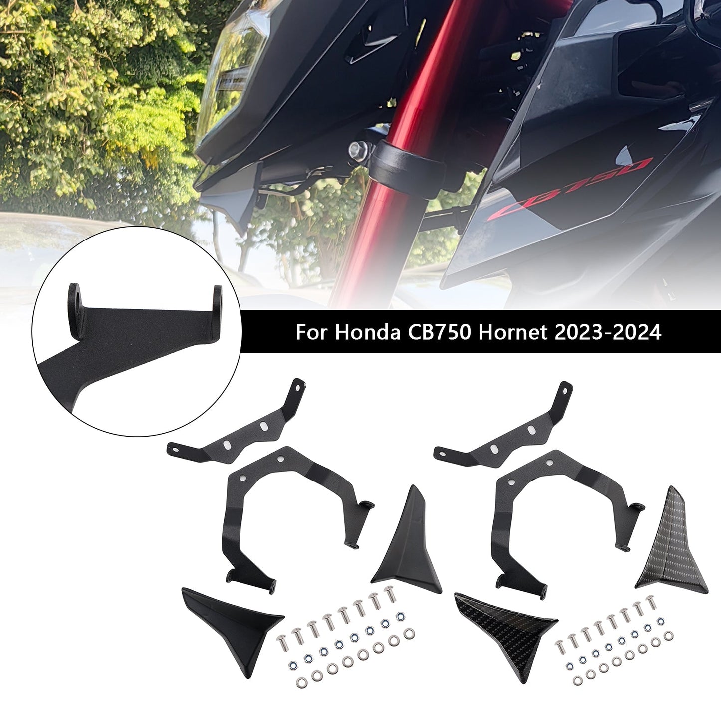 Estensione becco anteriore Honda CB750 Hornet 2023-2024, ala inferiore del muso