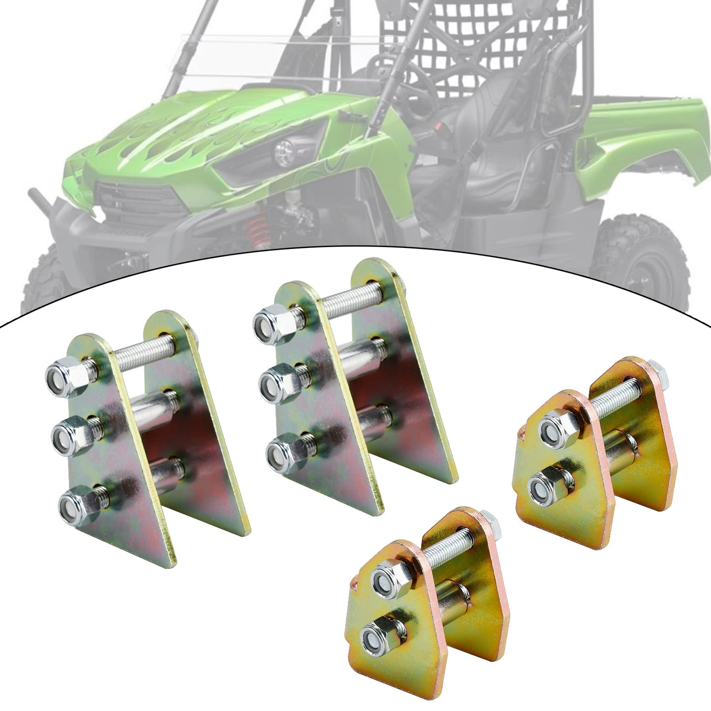 Kit di sollevamento anteriore e posteriore Kawasaki Teryx4 800 2014-2025, sospensioni da 2""