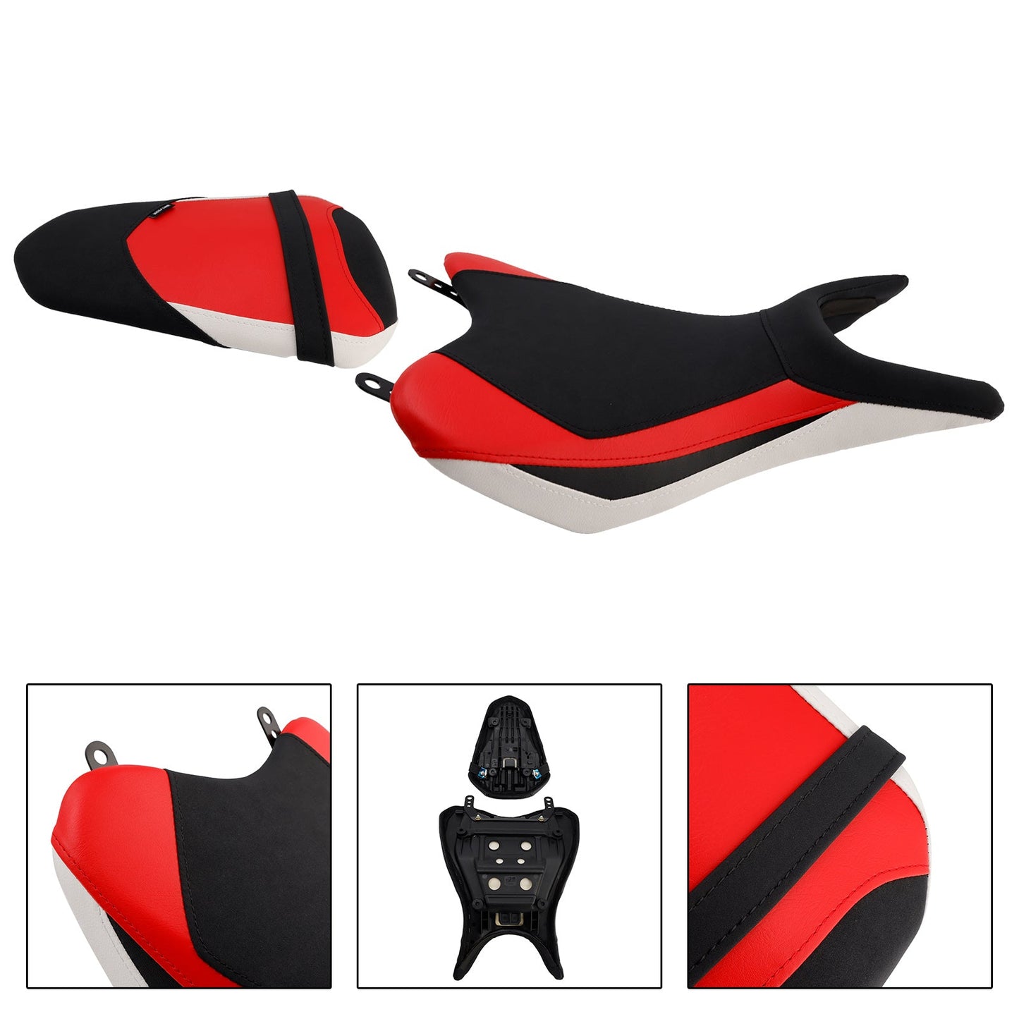 2025 - Per Yamaha Yzf-R3 2025 - Mt-03 Cuscino posteriore per sedile conducente e passeggero, colore bianco