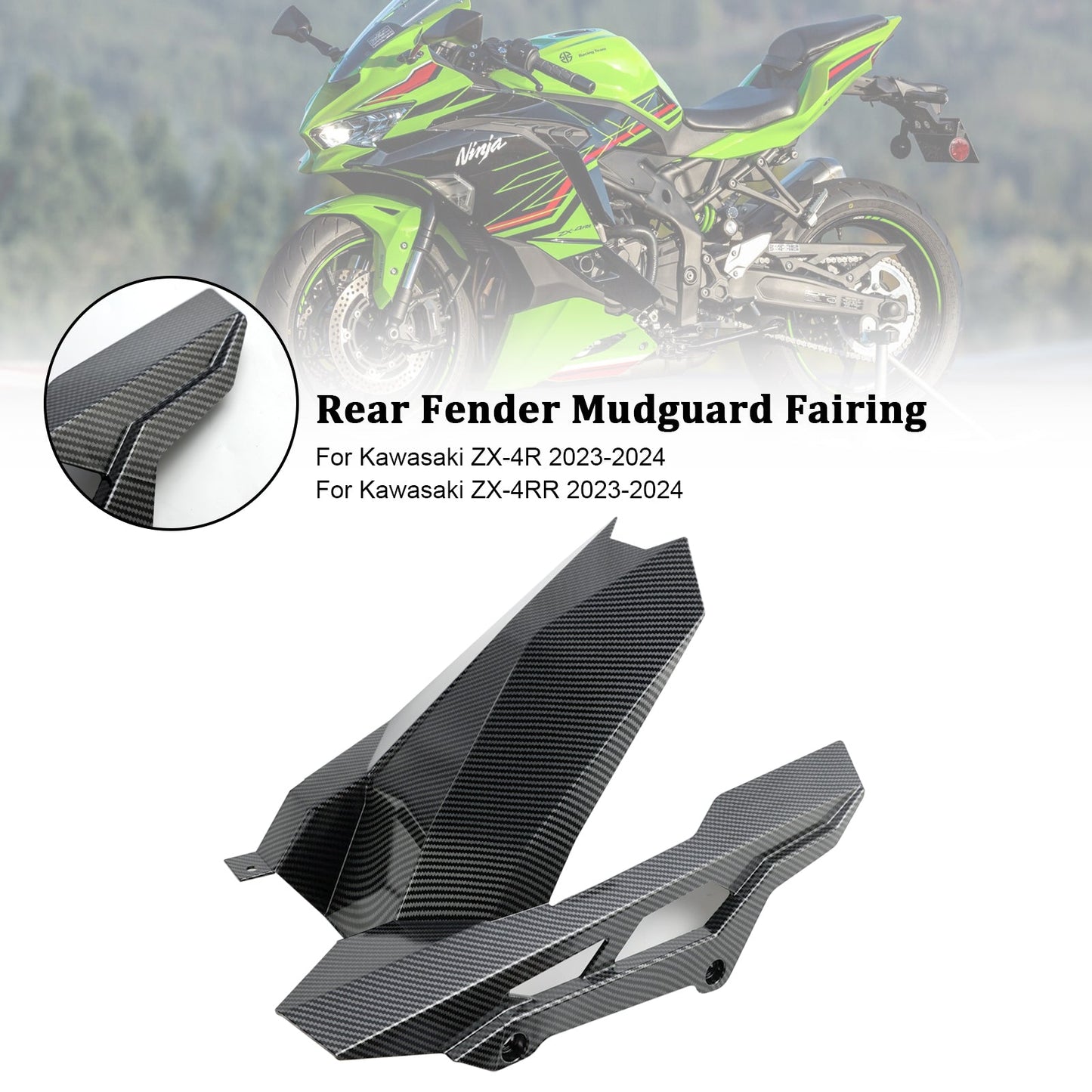 Parafango posteriore Carenatura per Kawasaki ZX-4R ZX-4RR 2023-2024
