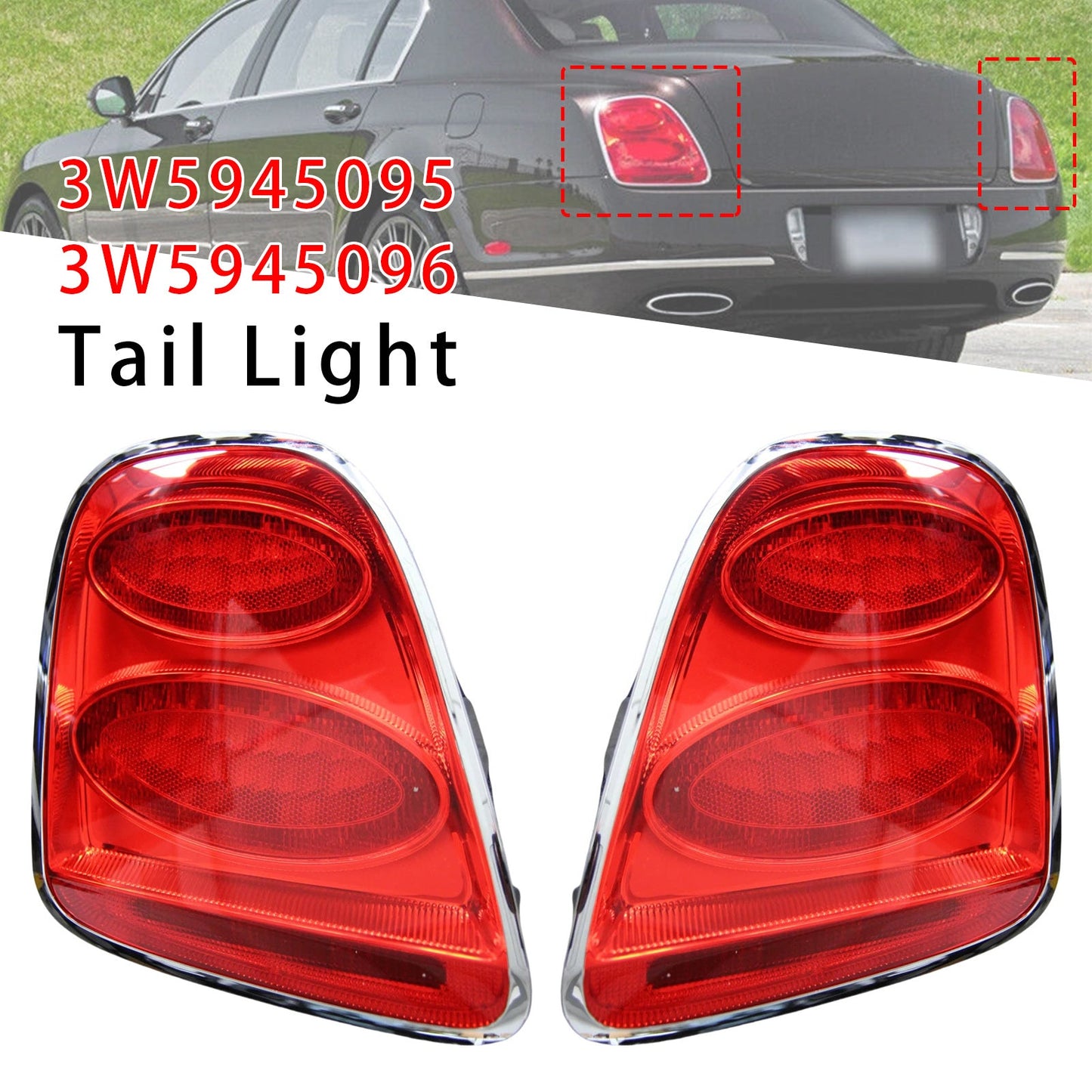 Fanale posteriore sinistro e destro per Bentley Continental Flying Spur GT 2009-2012 3W5945095 3W5945096