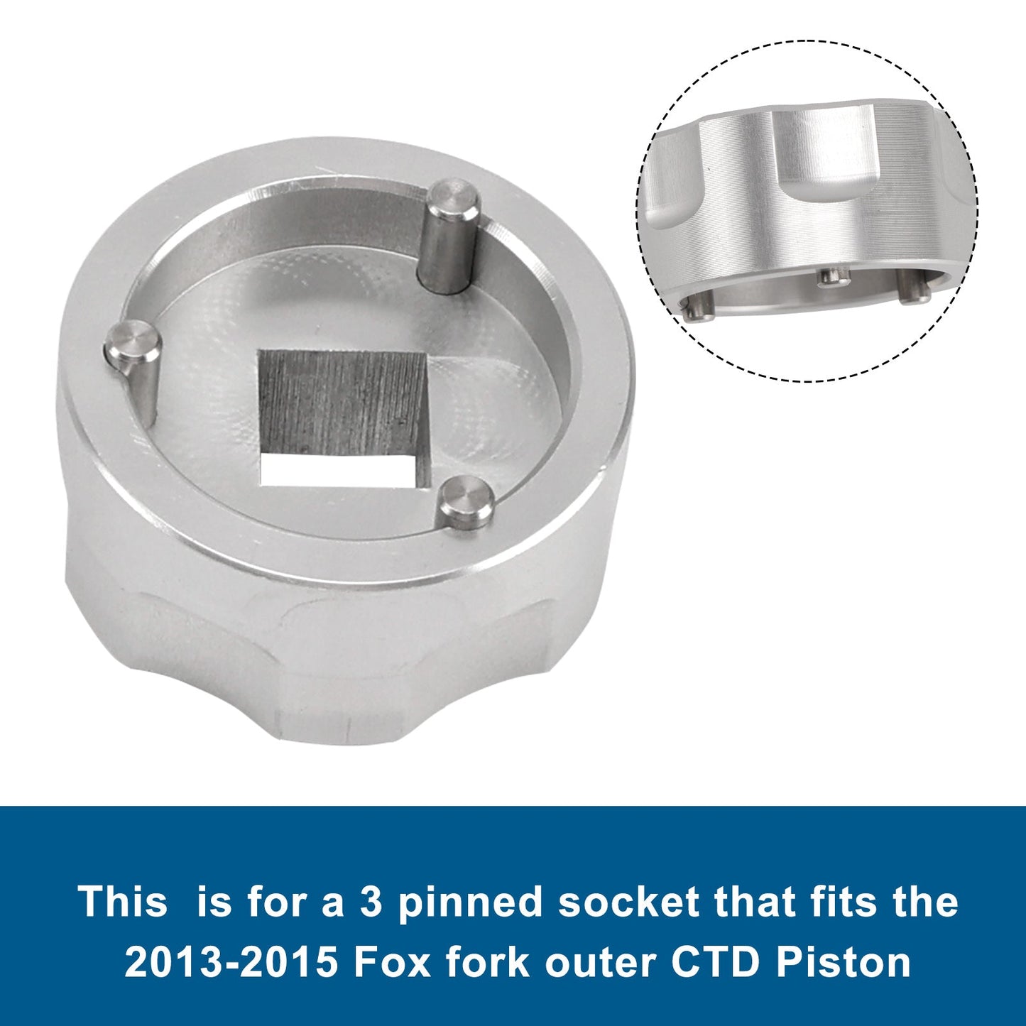 Strumento per presa forcella per la rimozione del pistone esterno a 3 pin Fox CTD - 398-00-504