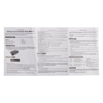 Per Ford Grand Marquis 2003-2004 Modulo pannello di controllo del clima del riscaldatore AC 3W7H18C612AC
