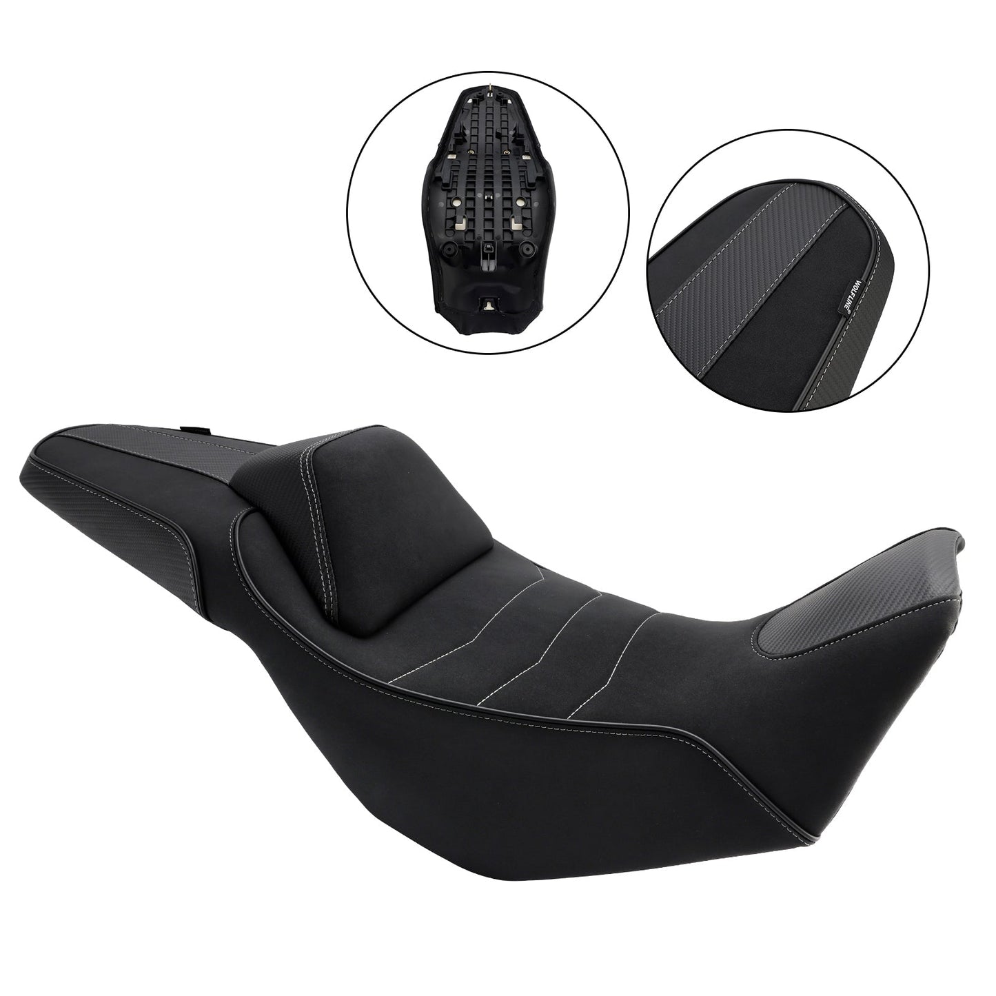 Sella passeggero completa per Honda Nx400 Nx500 2024-2025 con cuscino +15 mm