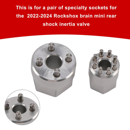 RockShox Brain Inertia Valve Tool 2022-2024 - Set di bussole per ammortizzatore Specialized MINI