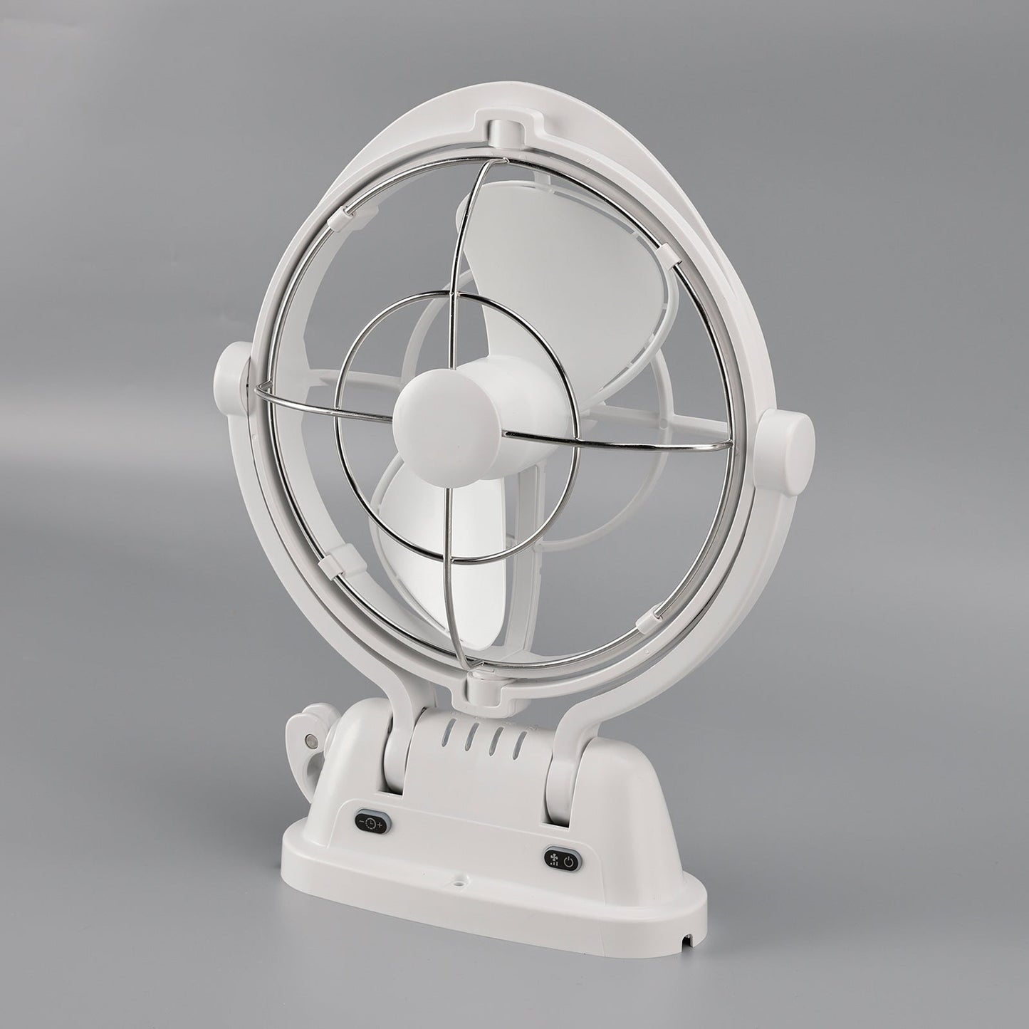 Ventola a basso consumo con rilevamento automatico 12V/24V per barche e camper, colore bianco