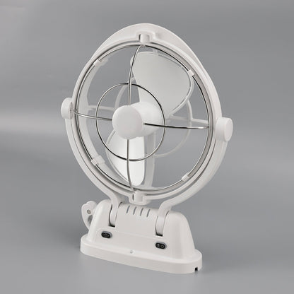 Ventola a basso consumo con rilevamento automatico 12V/24V per barche e camper, colore bianco