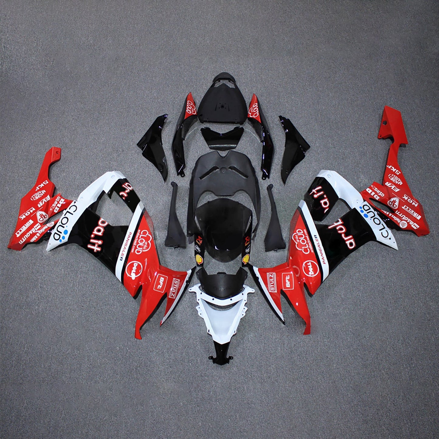Kit carenatura iniezione in plastica ABS adatto per Kawasaki ZX10R 2008-2010