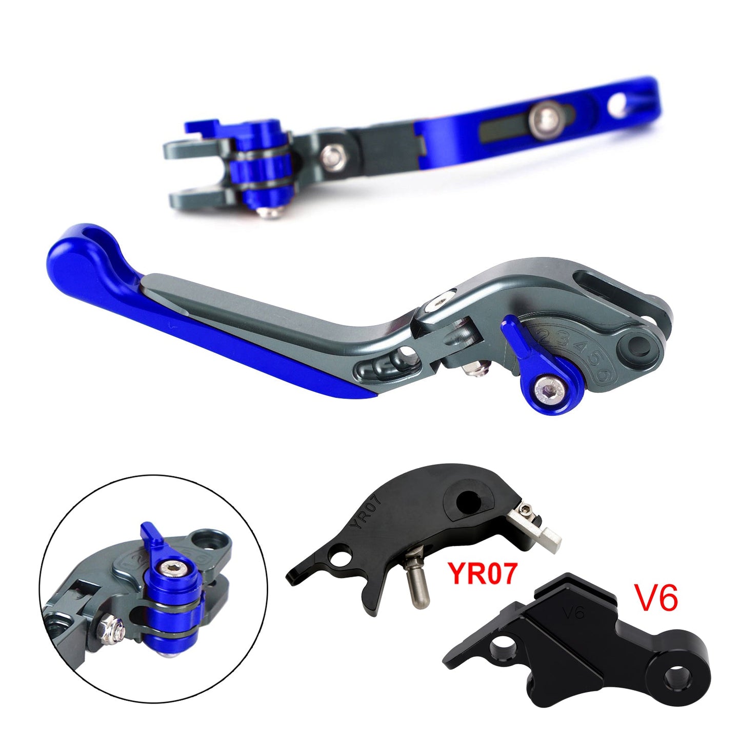 Leva freno frizione regolabile adatta per YAMAHA XSR900 XSR900GP MT-09 2024-2025