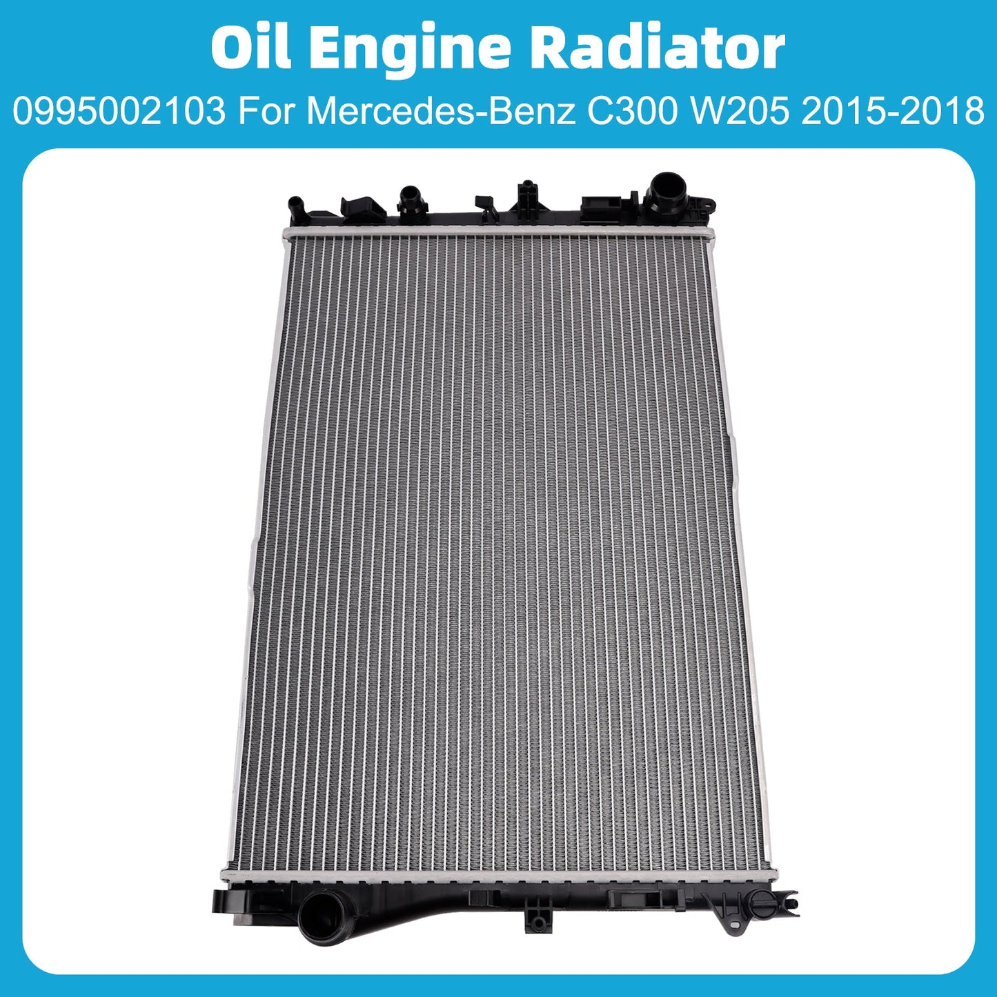 Radiatore olio motore per Mercedes-Benz C400 W205 V6 3.0L, anno 2015, codice 0995002103.