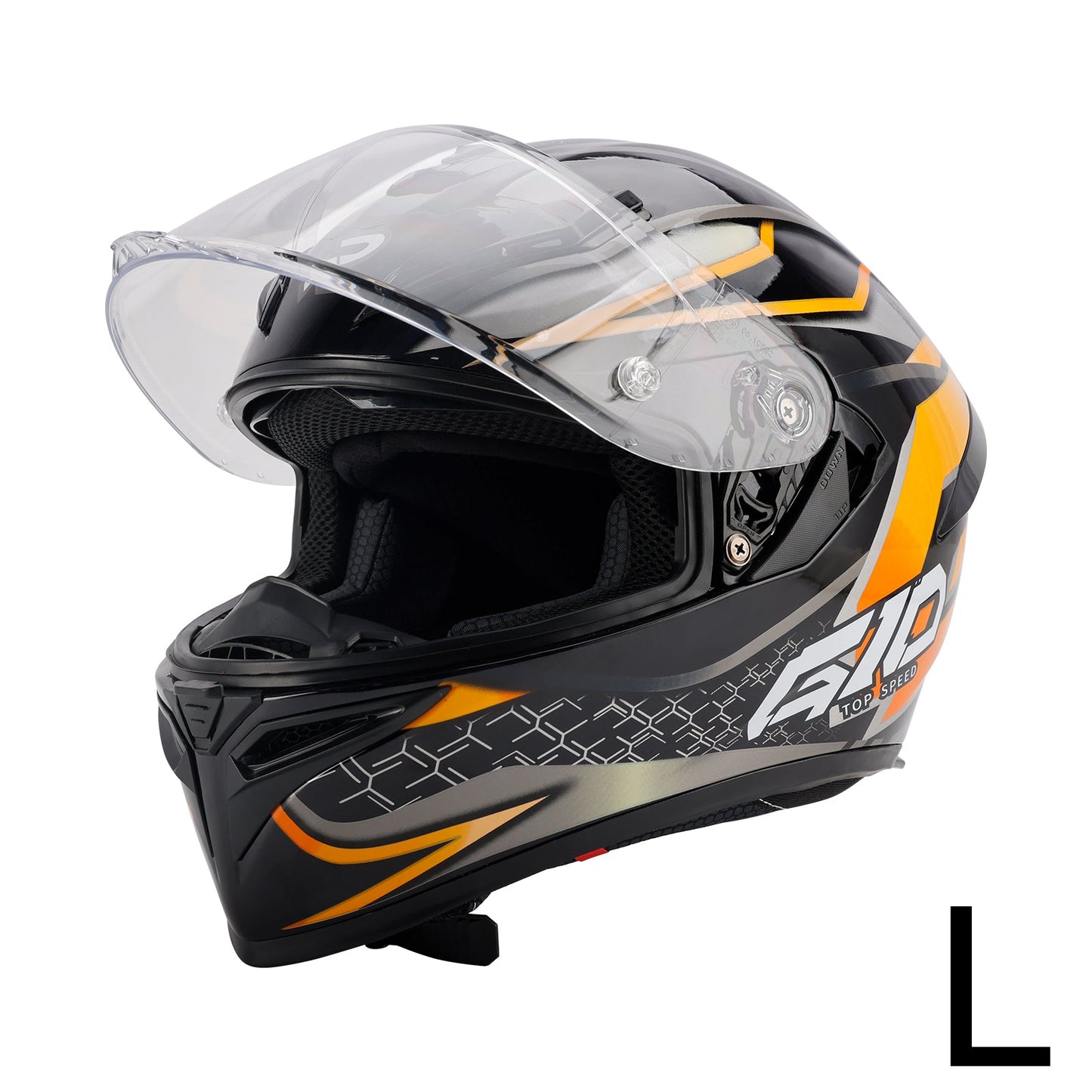 Casco da moto DOT per adulti Street Integrale Arancione