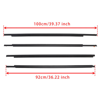 Guarnizione esterna per cintura in vetro della portiera Toyota Prius 2004-2009 (4 pezzi)
