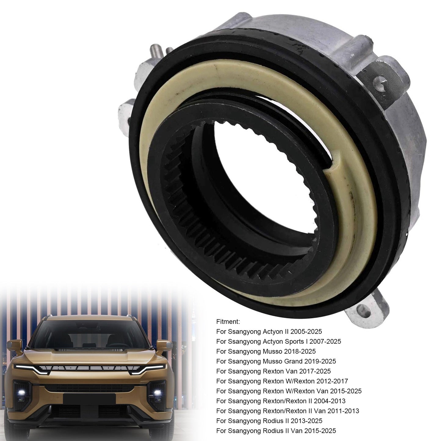 Mozzo di bloccaggio ruota anteriore manuale 4151009000 per Ssangyong ACTYON 2005-2025