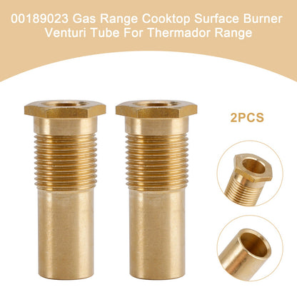 00189023 Tubo Venturi per bruciatore di superficie per piano cottura a gas per cucina Thermador 2 pezzi