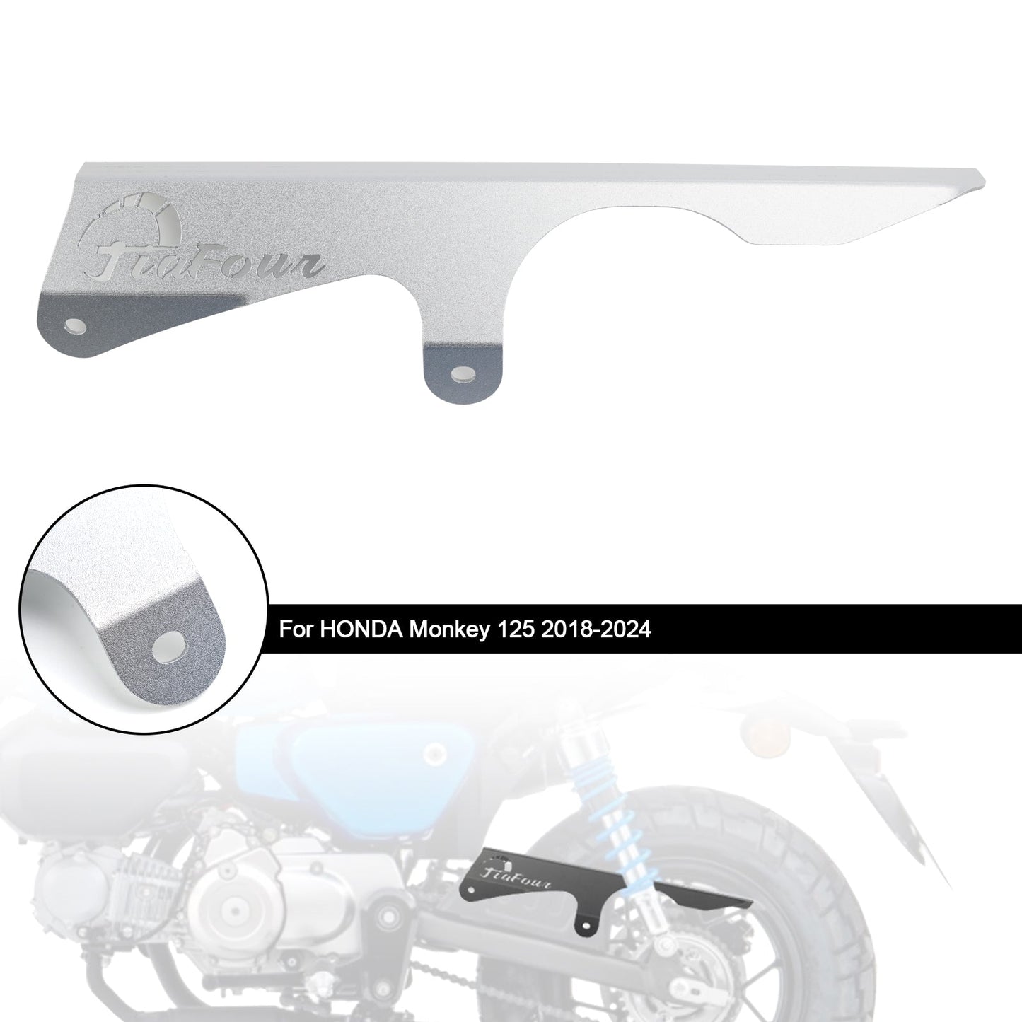 Protezione della copertura della protezione della catena della corona dentata HONDA Monkey 125 2018-2024