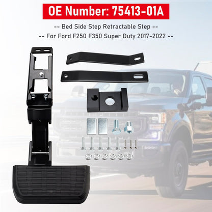 Gradino retrattile per lato letto 75413-01A per Ford F250 F350 Super Duty 2017-2022