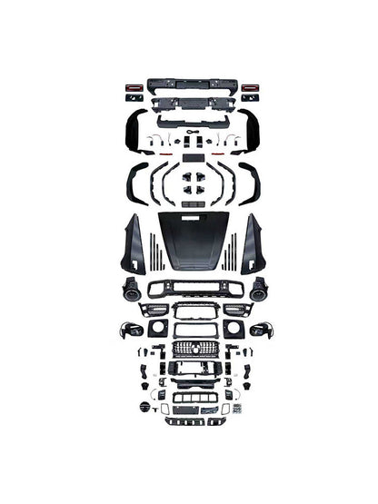 Kit carrozzeria e paraurti in stile AMG per Mercedes W463 G550 G500 (1993-2018), compatibile con modelli W464 G63 e W464 G63 dal 1993 al 2018.