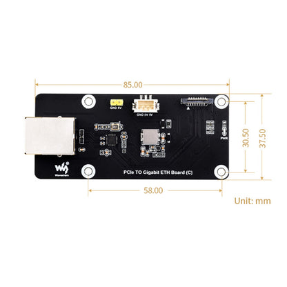 Scheda adattatore porta Raspberry Pi5 5B PCIe a Gigabit Ethernet senza driver del sistema operativo