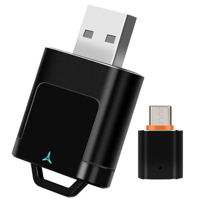 Adattatore wireless 2 in 1 per Apple CarPlay e Android Auto, cablato per auto con CarPlay wireless