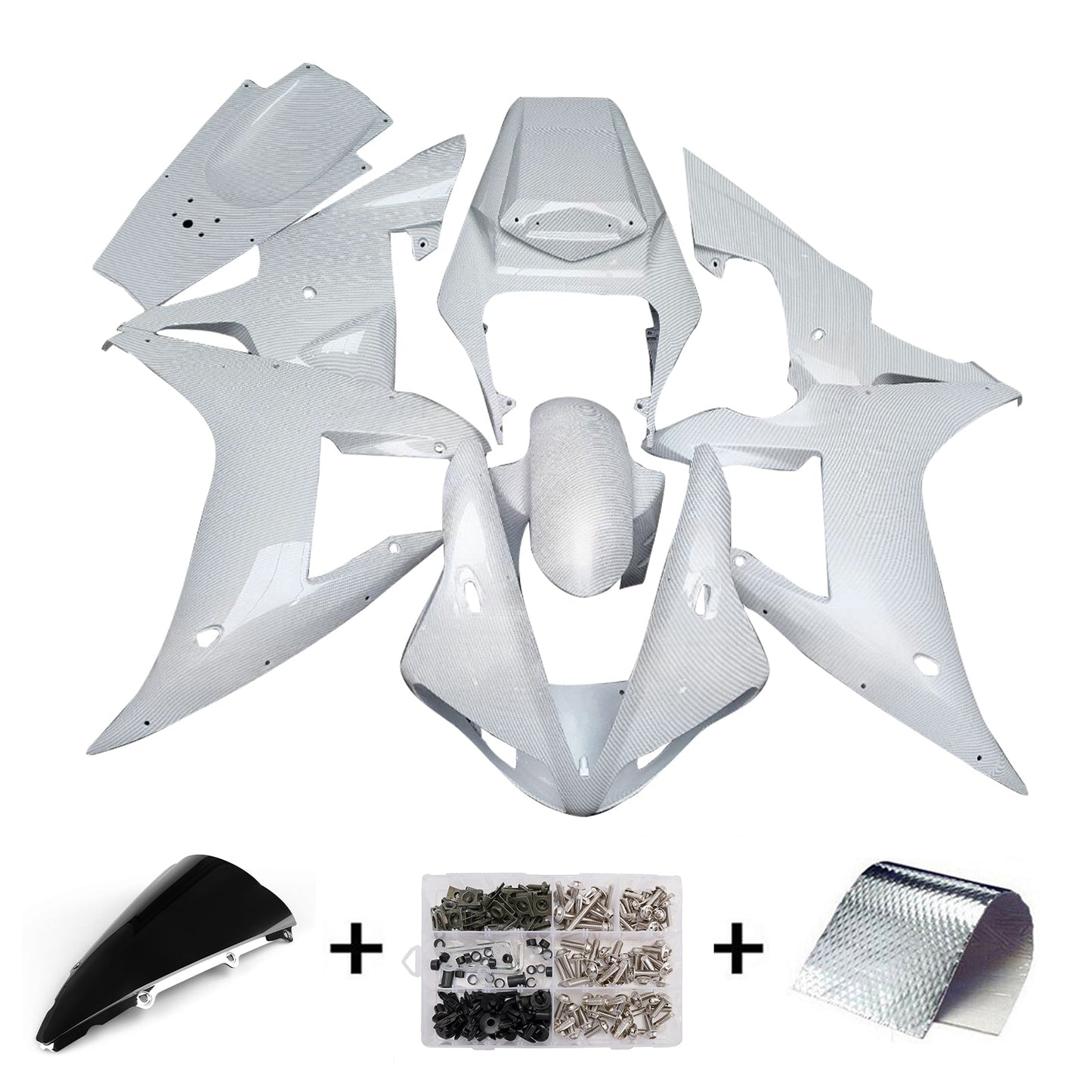 Kit carenatura iniezione plastica ABS per Yamaha YZFR1 YZF-R1 2002-2003