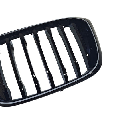 Griglia anteriore a doppio rene nera lucida per BMW X4 G02 X3 G01 G08 2018-2021