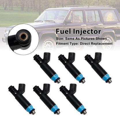 6 pezzi iniettori carburante per Jeep 4.0L I6 1999-2004 Dodge RAM 04854181 0280155784