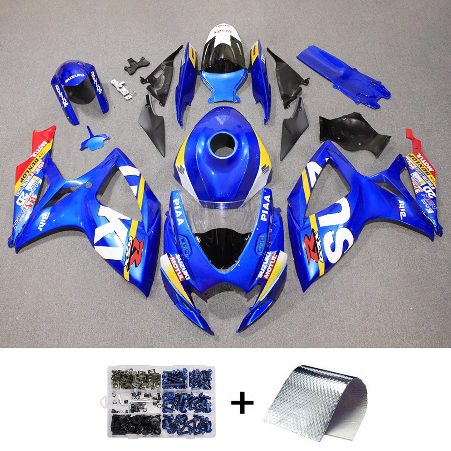 Kit carenatura iniezione plastica ABS per Suzuki GSXR 600/750 2006-2007 K6
