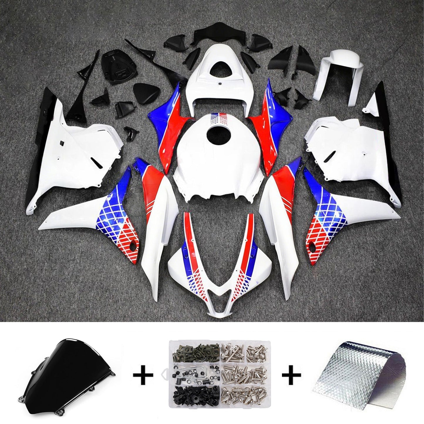 Kit di carene in plastica ABS stampate a iniezione per Honda CBR600RR 2009-2012 F5