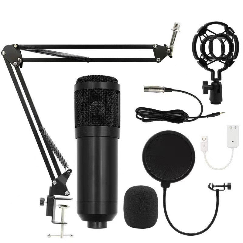 Microfono a condensatore USB BM800 per PC, kit microfono da studio, canto e streaming.