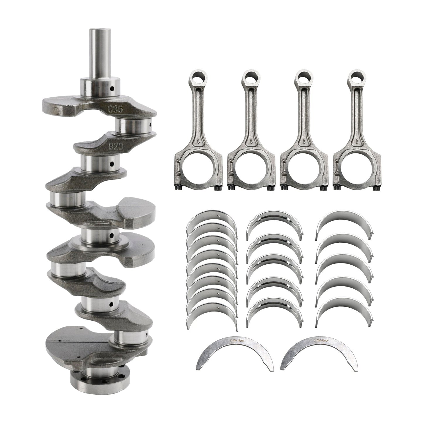 Kit di revisione motore Hyundai Tucson G4KD 2.0L 2005-2010 - Kit cuscinetto biella albero motore 23111-2G010