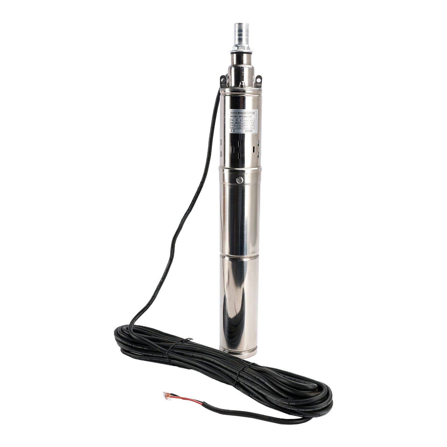 Pompa ad acqua sommergibile solare del foro del pozzo profondo di 3" 48V 750W MPPT incorporato