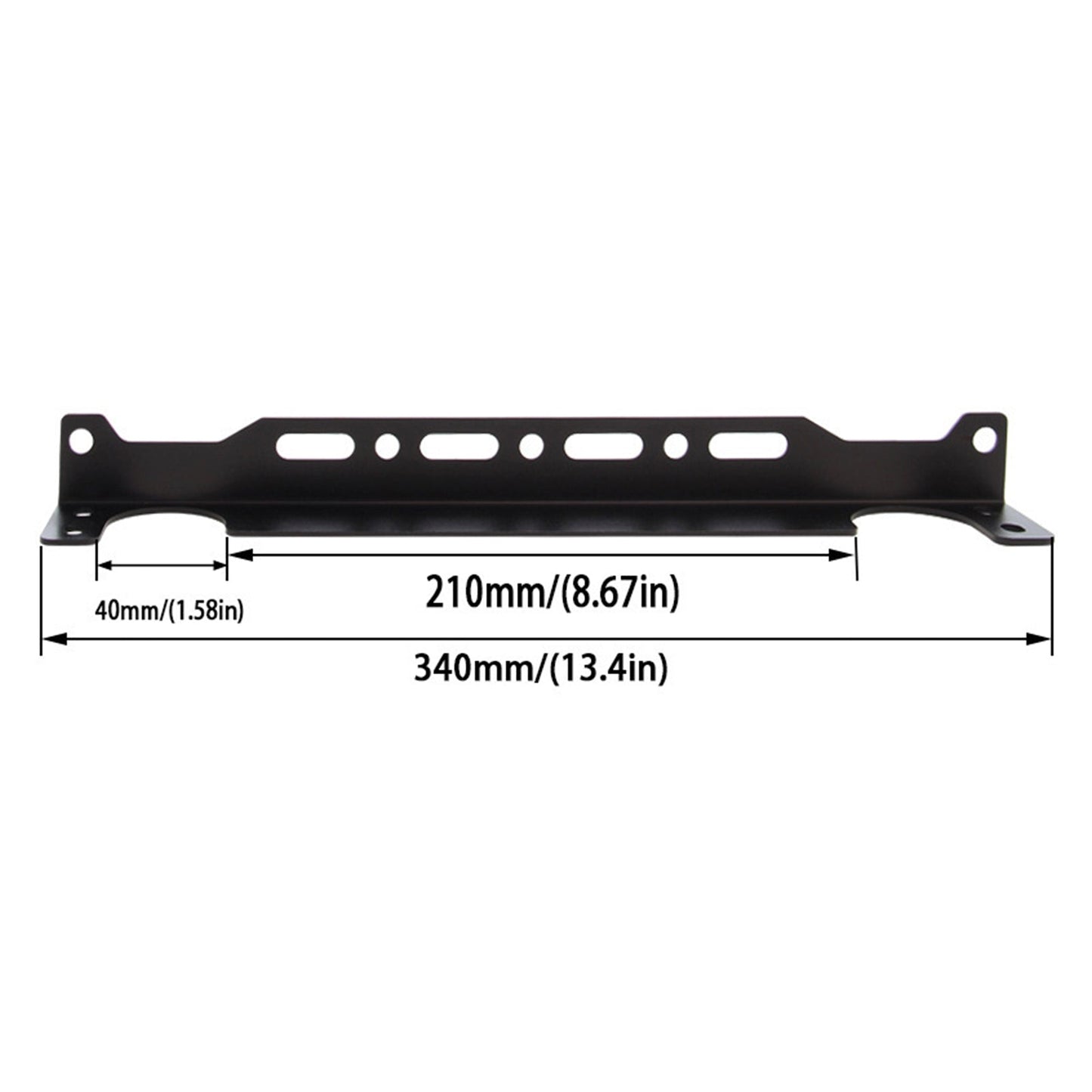 Kit staffa di montaggio radiatore olio 340 mm 13,4 pollici per radiatore olio in stile giapponese