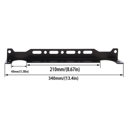Kit staffa di montaggio radiatore olio 340 mm 13,4 pollici per radiatore olio in stile giapponese