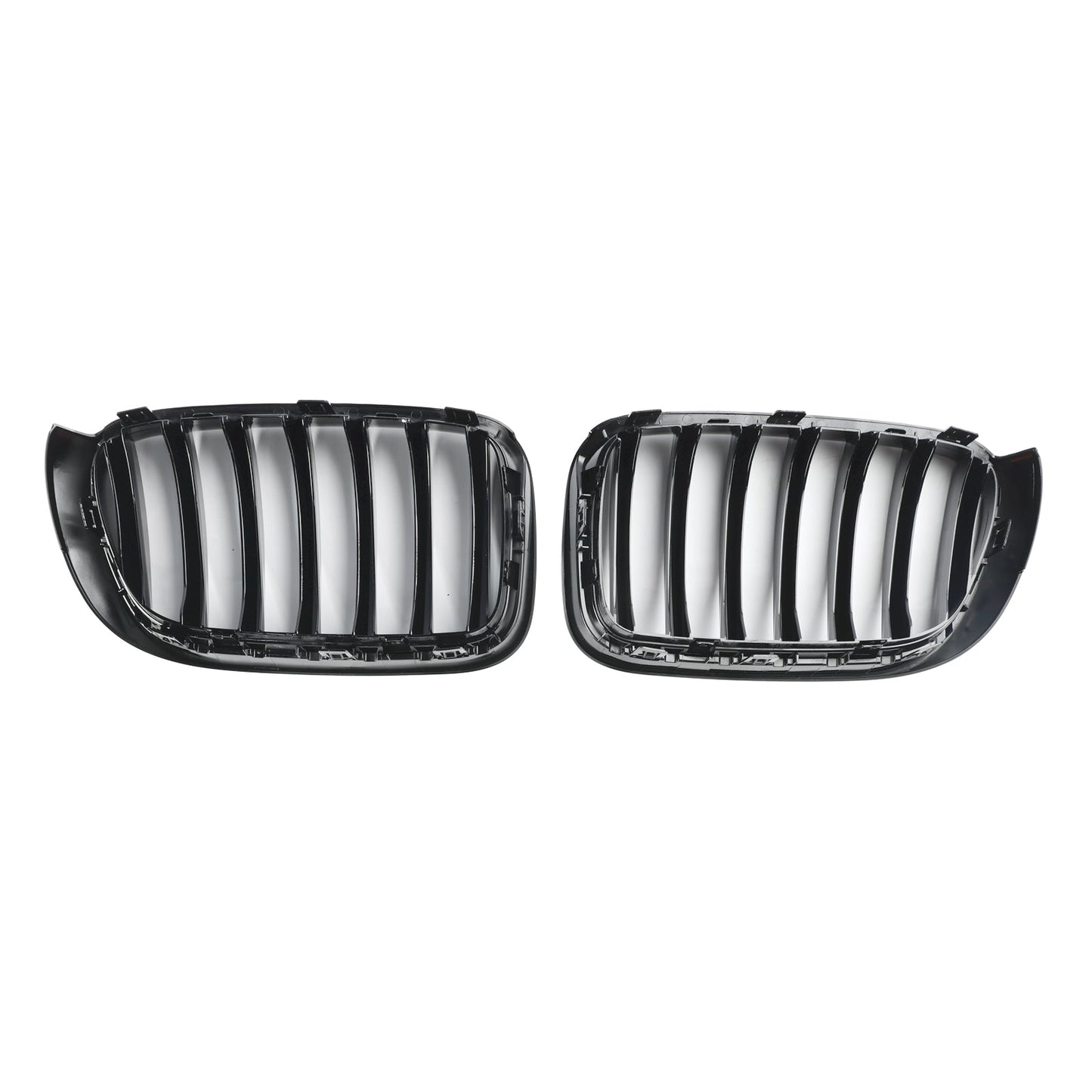 2014-2017 BMW X3 F25 Facelift Nero lucido Paraurti anteriore Griglia a rene 51117338571