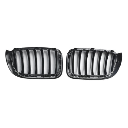 2014-2017 BMW X3 F25 Facelift Nero lucido Paraurti anteriore Griglia a rene 51117338571