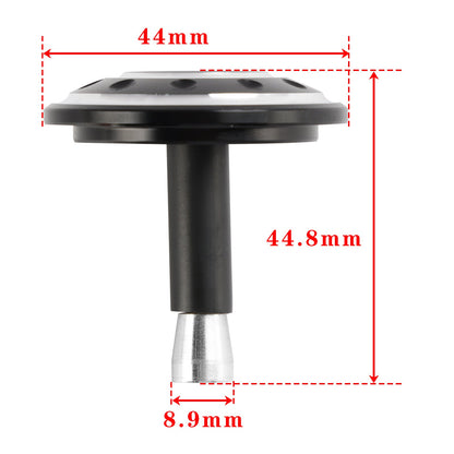 Tappo tappo telaio foro in alluminio CNC per Bonneville T100 e T120 2016-2024 nero