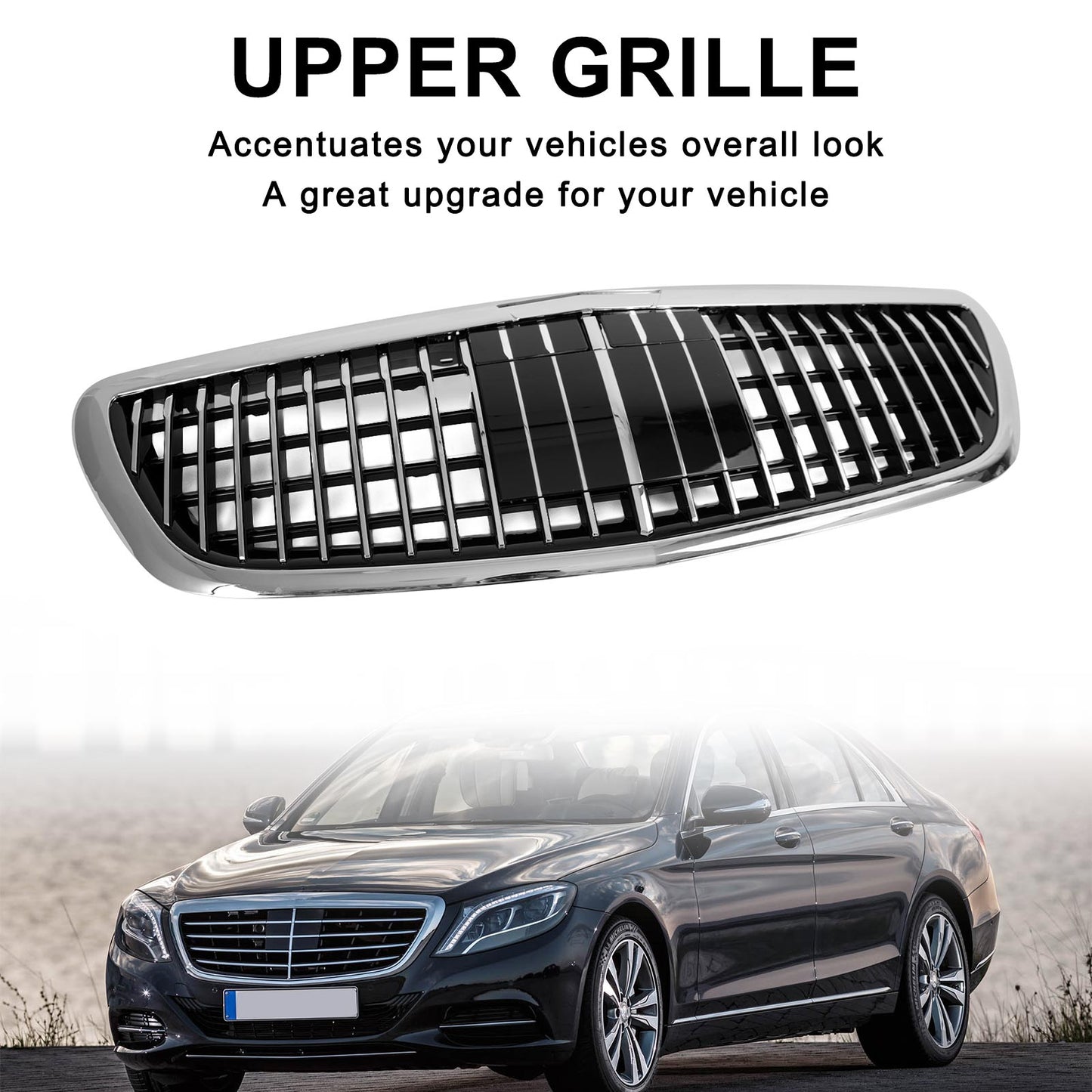 S680 Maybach Style Grille Fit Mercedes Benz W222 S Classe 2014-2020 con ACC