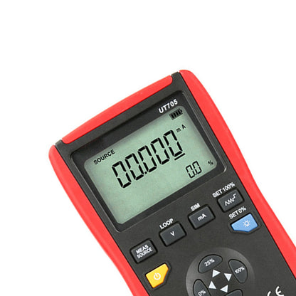 Calibratore di loop a funzione singola UT705, display LCD retroilluminato, tensione/corrente CC 24V