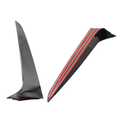Spoiler laterali per lunotto posteriore BMW X3 F25 2011-2017, nero lucido, coppia